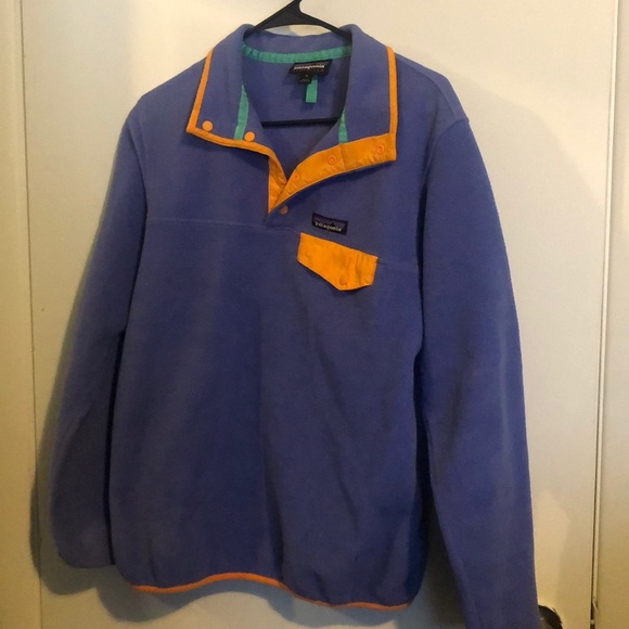 Patagonia Sweaters - Patagonia medium purple/orange crewneck sweater
